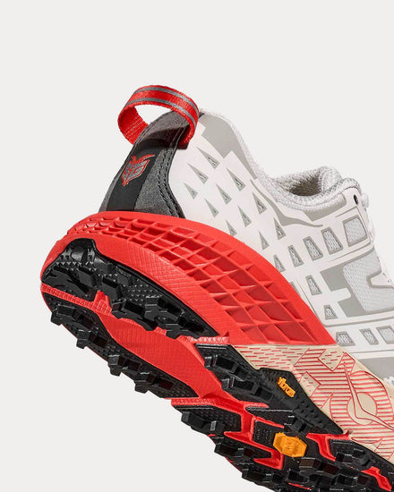 HOKA Speedgoat 2 White / Tomato Running Shoes - 5
