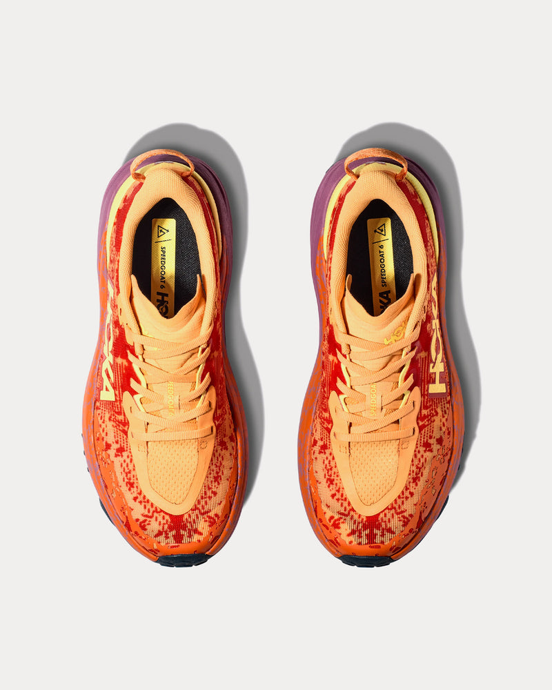 HOKA Speedgoat 6 Sherbet / Beet Root Running Shoes - 2