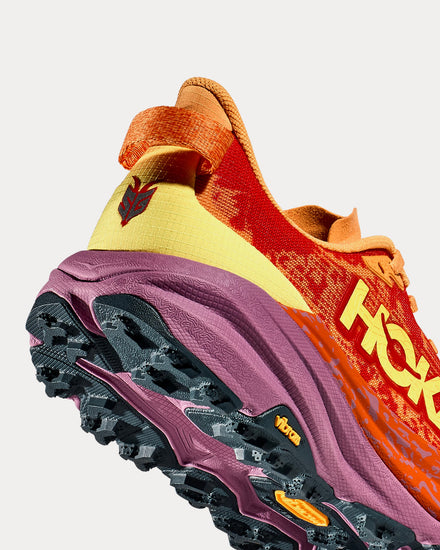 HOKA Speedgoat 6 Sherbet / Beet Root Running Shoes - 3