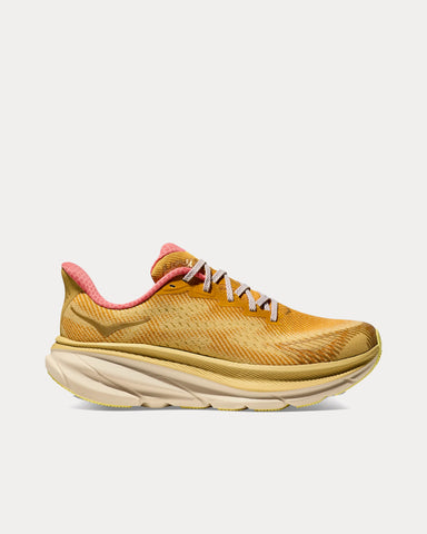 HOKA Stealth/Tech Clifton 9 GTX Varsity Yellow / Vanilla Running Shoes