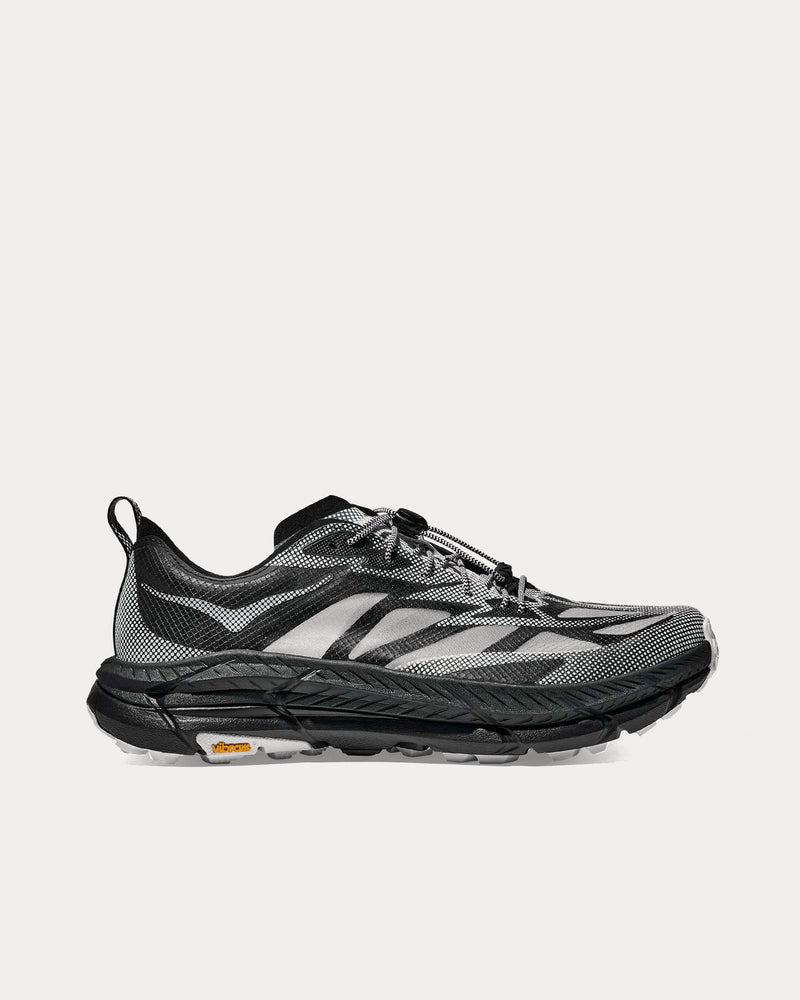 【HOKA】Mafate Speed 4 Lite White Black HOKA Unisex Stealth/Tech Mafate Speed 4 Lite Black / White