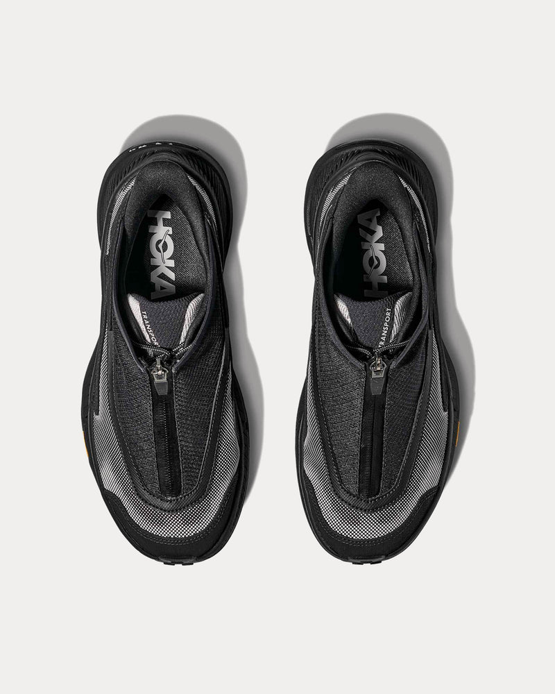 HOKA Stealth/Tech Project Transport Black / White Slip On Sneakers - 2