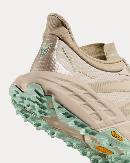 HOKA Stealth/Tech Speedgoat 5 Oat Milk / Oatmeal Running Shoes - 3