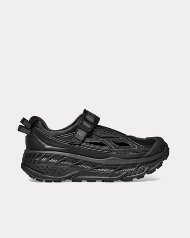 HOKA Stinson Breeze Black / Carbon Black Slip On Sneakers