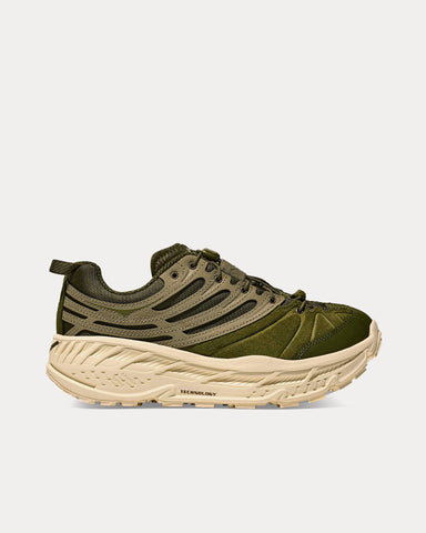 HOKA Elite Terrain System Stinson EVO OG Moss Green / Wild Mushroom Running Shoes