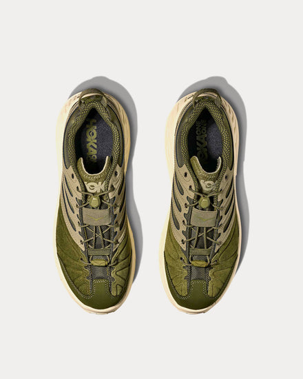 HOKA Elite Terrain System Stinson EVO OG Moss Green / Wild Mushroom Running Shoes - 2