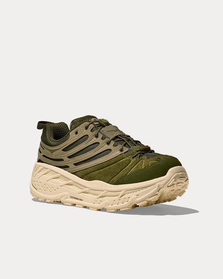 HOKA Elite Terrain System Stinson EVO OG Moss Green / Wild Mushroom Running Shoes - 3