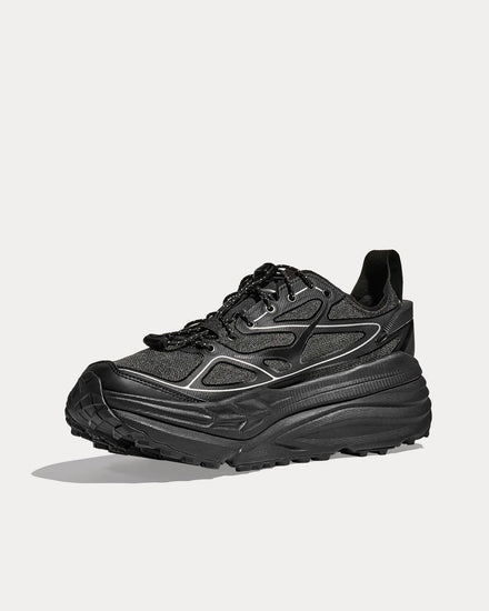 HOKA Unisex Stinson One7 Black / Silver Running Shoes