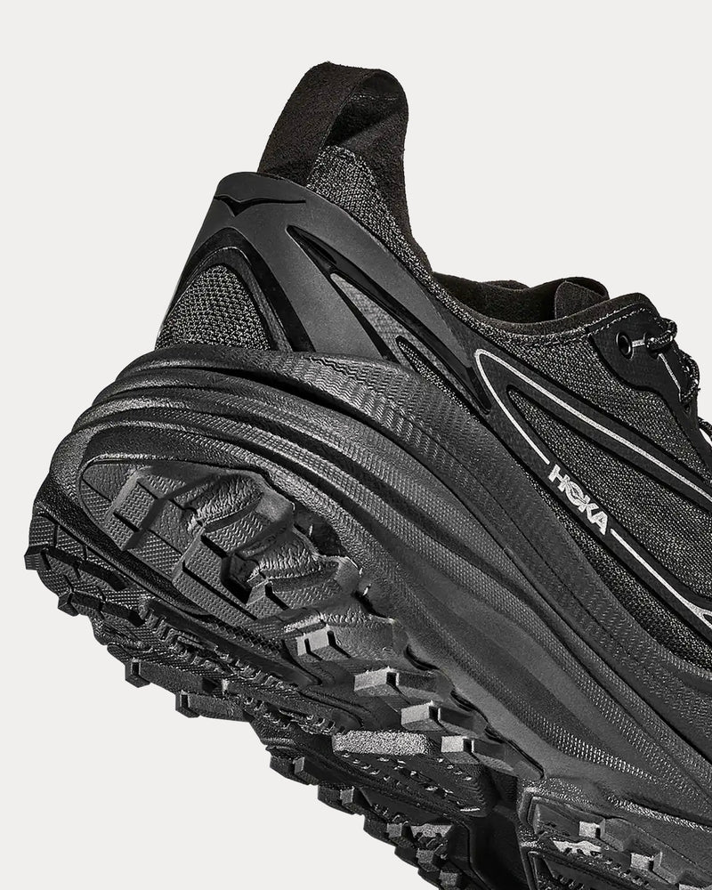HOKA Unisex Stinson One7 Black / Silver Running Shoes