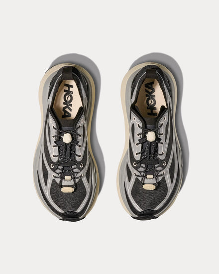 HOKA Stinson One7 Stellar Grey / Eggshell Running Shoes - 2