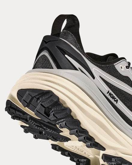 HOKA Stinson One7 Stellar Grey / Eggshell Running Shoes - 4