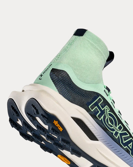 HOKA Tecton X 3 Mint Fluorite / Varsity Navy Running Shoes - 4