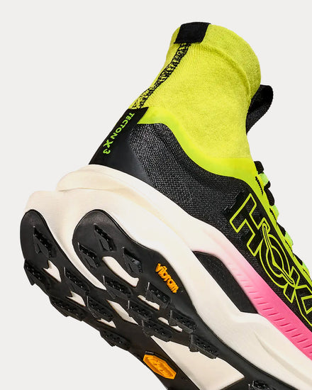 HOKA Tecton X 3 Neon Hoka Citrus / Black Running Shoes - 5