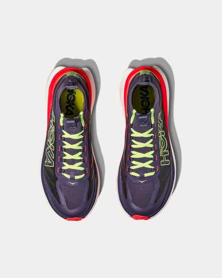 HOKA Tecton X 3 Squid Ink / Neon Flame Running Shoes - 2