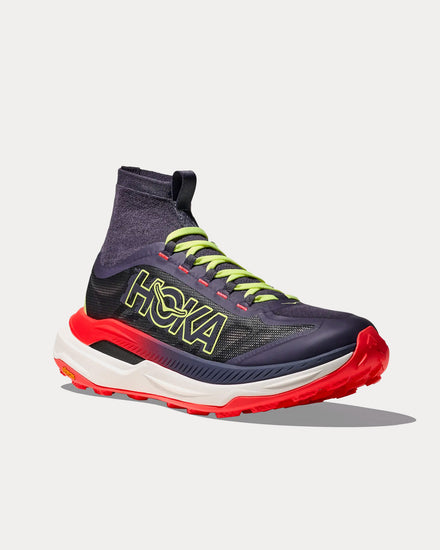 HOKA Tecton X 3 Squid Ink / Neon Flame Running Shoes - 3