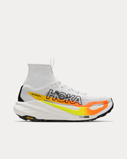 HOKA Tecton X 4 Frost / Neon Tangerine Running Shoes - 1