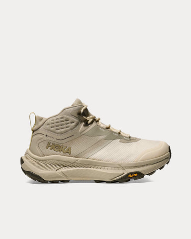 HOKA Transport Hike Gore-Tex Oyster Mushroom / Vintage Yellow Hiking Shoes