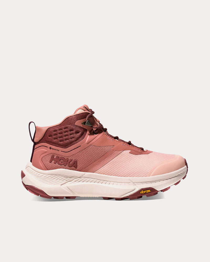 HOKA Transport Hike Gore-Tex Rose Latte / Blush Hiking Shoes - 1