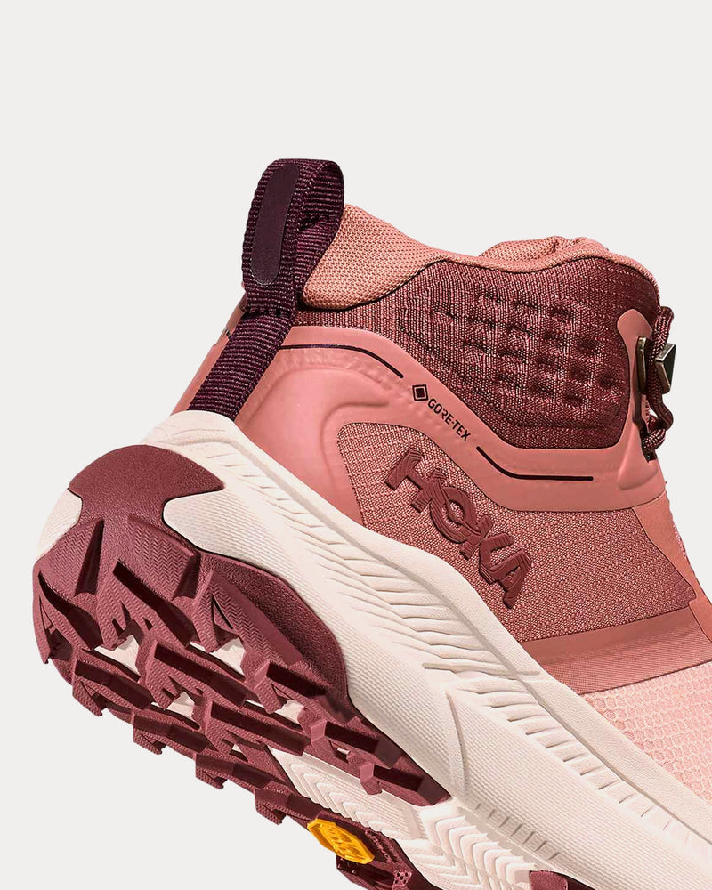 HOKA Transport Hike Gore-Tex Rose Latte / Blush Hiking Shoes - 4