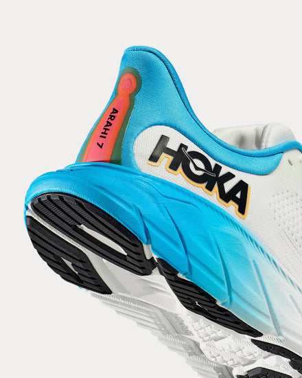 HOKA Arahi 7 Blanc De Blanc / Swim Day Running Shoes - 3