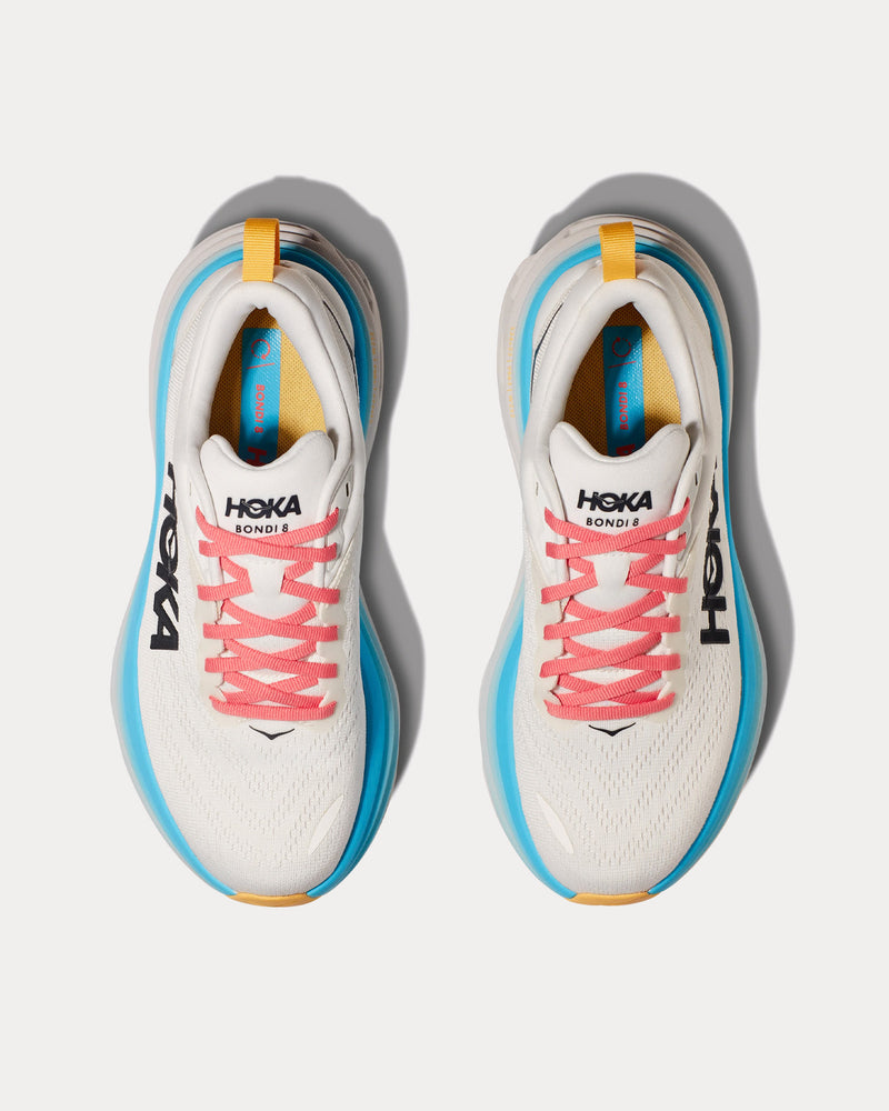 HOKA Bondi 8 Blanc De Blanc / Swim Day Running Shoes - 2