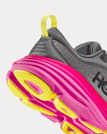 HOKA Bondi 8 Castlerock / Strawberry Running Shoes - 3