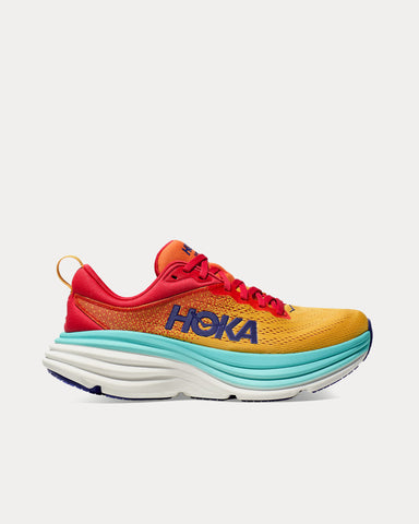HOKA Bondi 8 Cerise / Cloudless Running Shoes