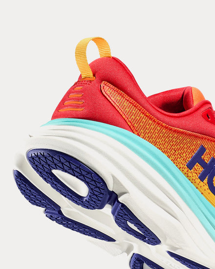 HOKA Bondi 8 Cerise / Cloudless Running Shoes - 3