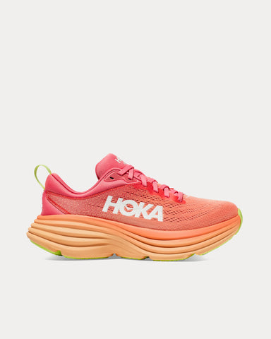 HOKA Bondi 8 Coral / Papaya Running Shoes