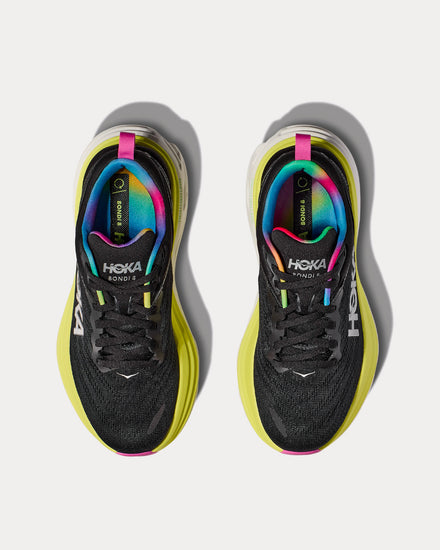 HOKA Bondi 8 Black / Citrus Glow Running Shoes - 2