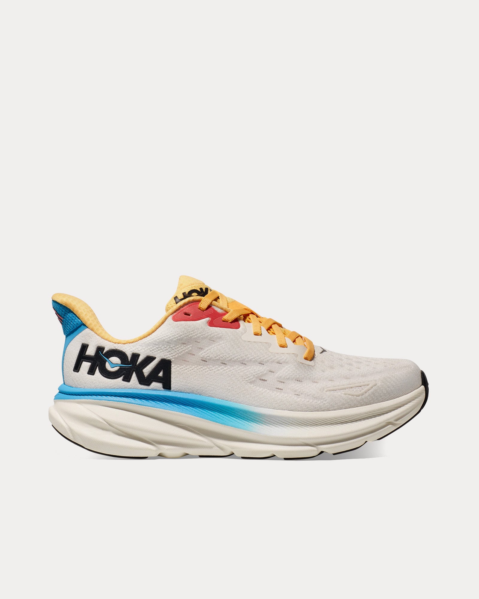 Hoka - Clifton 9 Blanc De Blanc / Swim Day Running Shoes