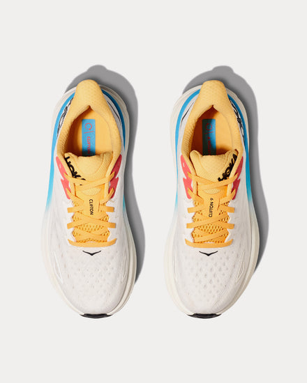 HOKA Clifton 9 Blanc De Blanc / Swim Day Running Shoes - 2