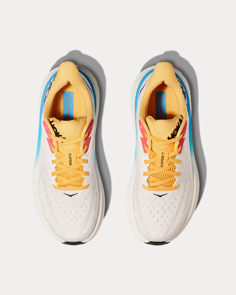 HOKA Clifton 9 Blanc De Blanc / Swim Day Running Shoes - 2
