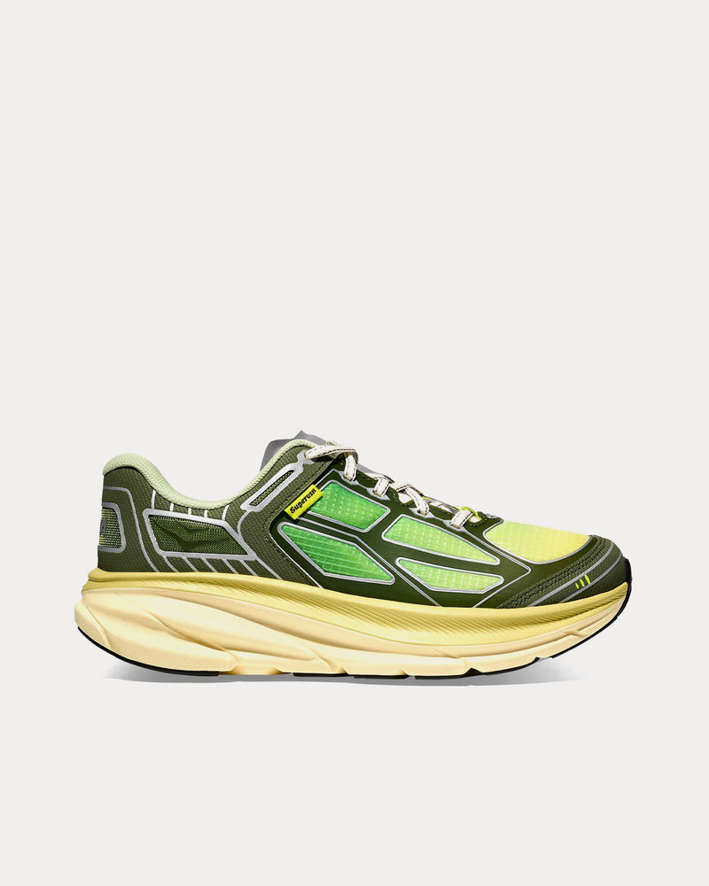 HOKA x Supervsn Clifton One9 Green Flash / Limelight Low Top Sneakers - 1