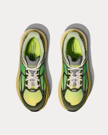HOKA x Supervsn Clifton One9 Green Flash / Limelight Low Top Sneakers - 2