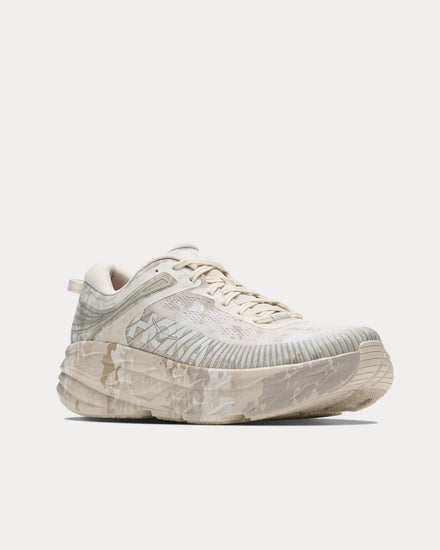 HOKA x Beams Bondi 7 Turtledove / Tidal Foam Low Top Sneakers - 3
