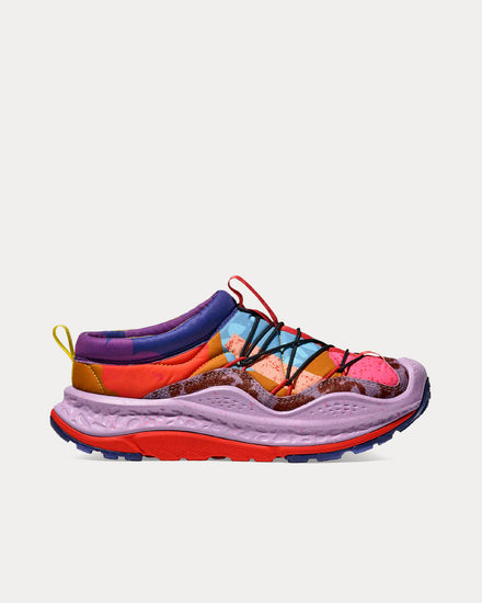 HOKA x Studio Proba Ora Primo Vermillion Orange / Gold Slip On Sneakers - 1