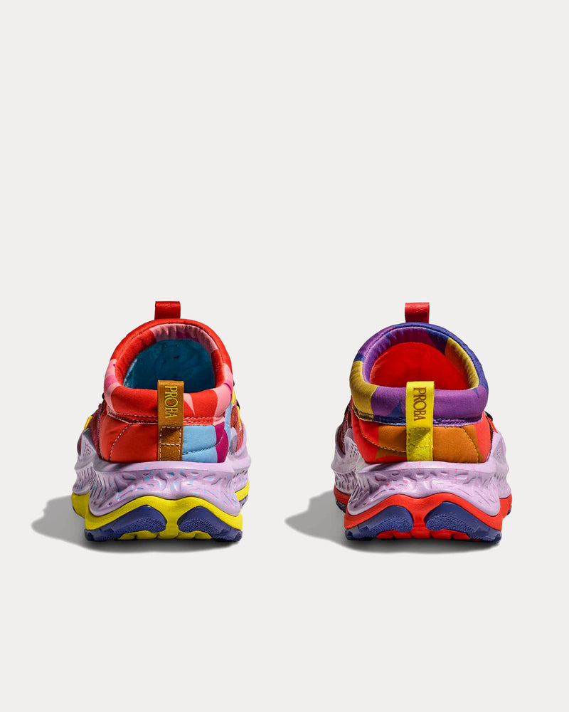 HOKA x Studio Proba Ora Primo Vermillion Orange / Gold Slip On Sneakers - 4