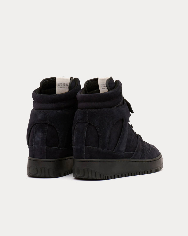 Isabel Marant Ellyn Suede Black High Top Sneakers - 4