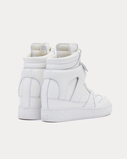 Isabel Marant Ellyn Leather White High Top Sneakers - 4