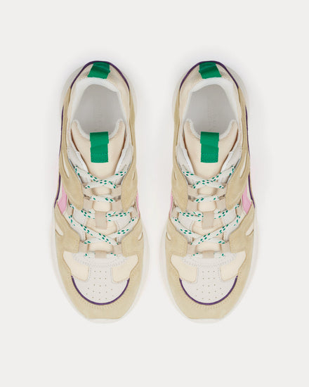 Isabel Marant Kindsay Leather Beige / Rose Low Top Sneakers - 2