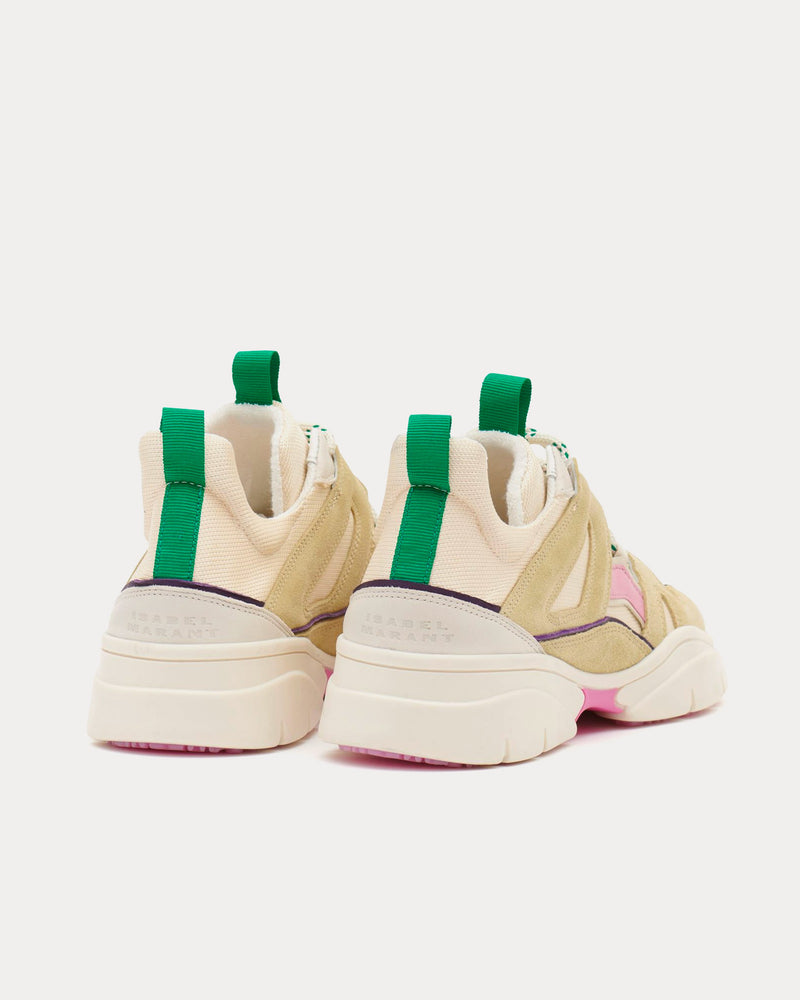 Isabel Marant Kindsay Leather Beige / Rose Low Top Sneakers - 4