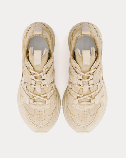 Isabel Marant Kindsay Leather Neutral Low Top Sneakers - 2