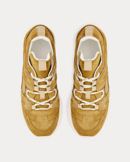 Isabel Marant Kindsay Leather Taupe Low Top Sneakers - 2