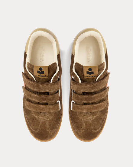 Isabel Marant Beth Suede Khaki / Orange Low Top Sneakers - 2