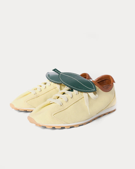 Jacquemus The Tennis Soft Lemon Low Top Sneakers - 3