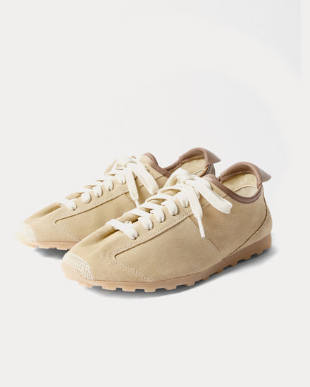 Jacquemus The Tennis Calfskin Suede Beige Low Top Sneakers - 3