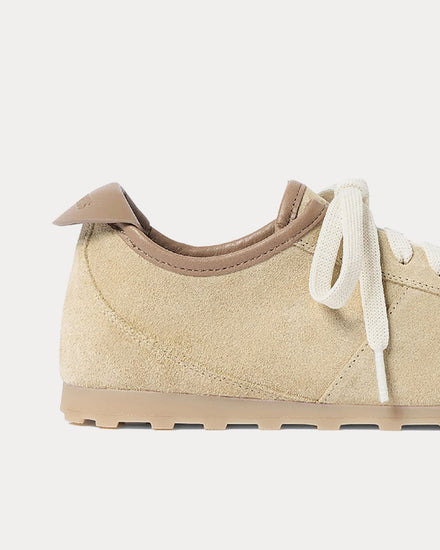 Jacquemus The Tennis Calfskin Suede Beige Low Top Sneakers - 4