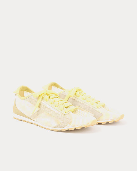Jacquemus The Tennis Mesh Dusty Yellow Low Top Sneakers - 3