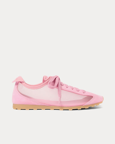 Jacquemus The Tennis Mesh Light Pink Low Top Sneakers